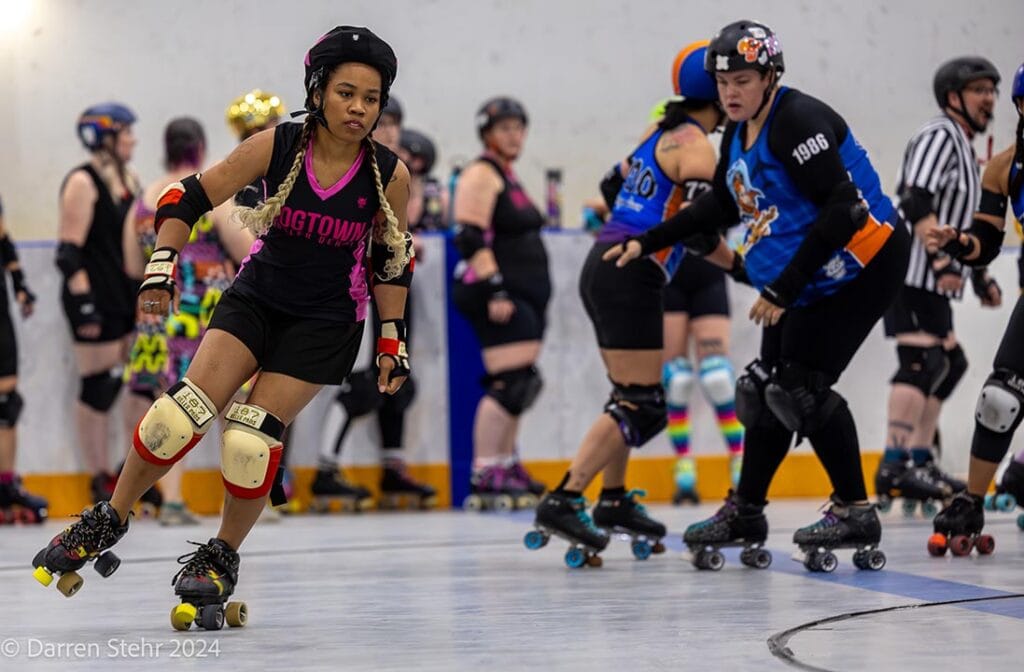 Hogtown Roller Derby vs. Bombshell Battallion June 22nd, 2024