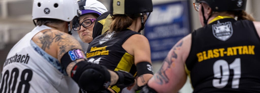 Hogtown Horror versus Hammer City Roller Derby’s Eh Team – July 20th, 2024